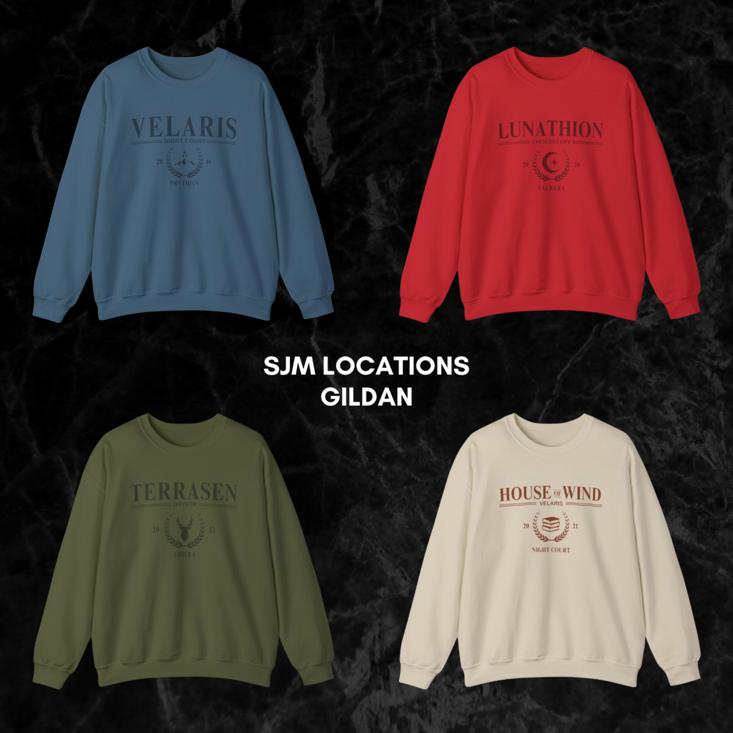 SJM Travel Souvenir Crewnecks