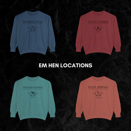 EmHen Travel Souvenir Crewnecks