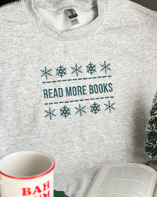 Snowy Read More Books Crewneck