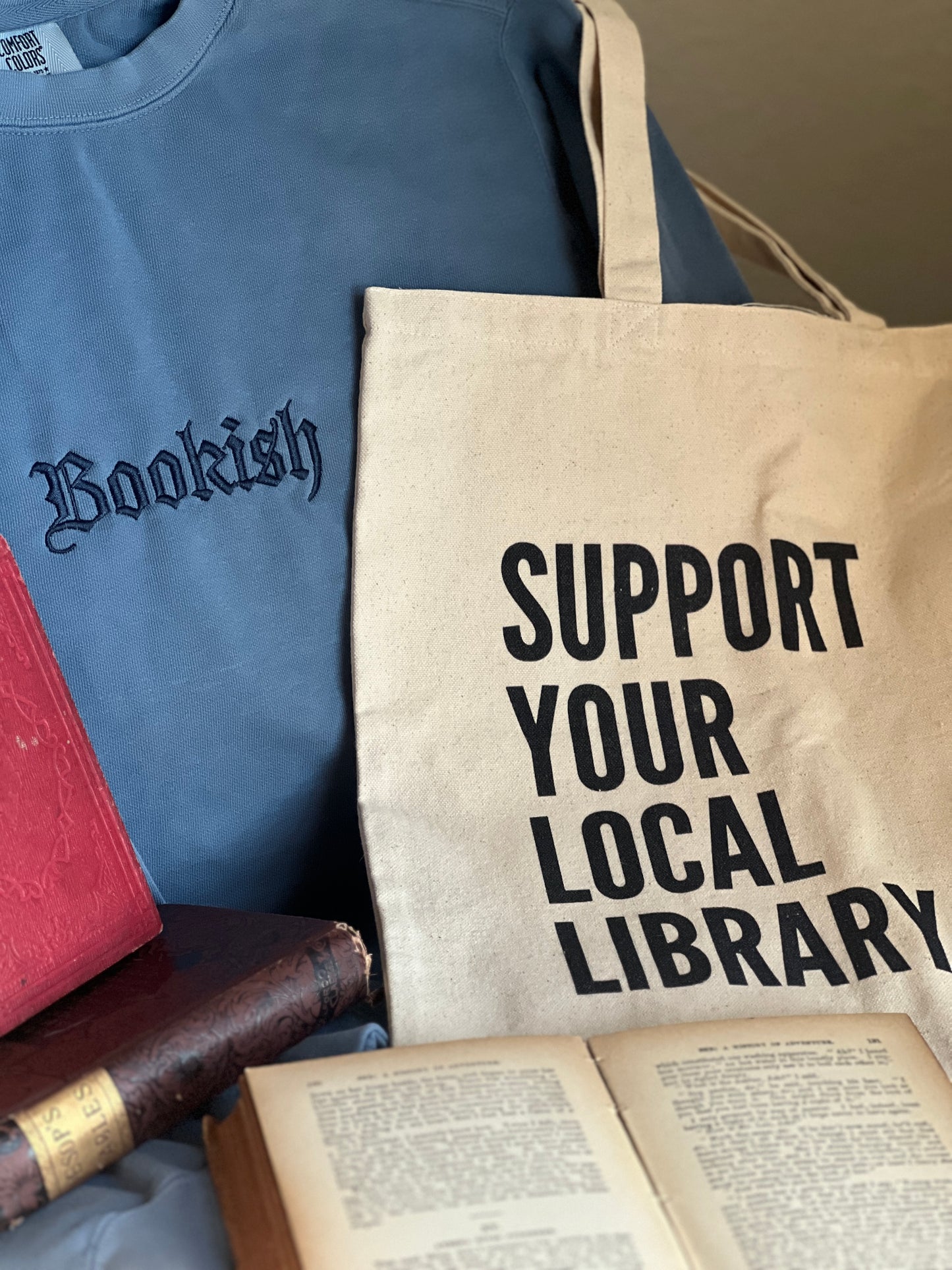 Bookish Embroidered Tee