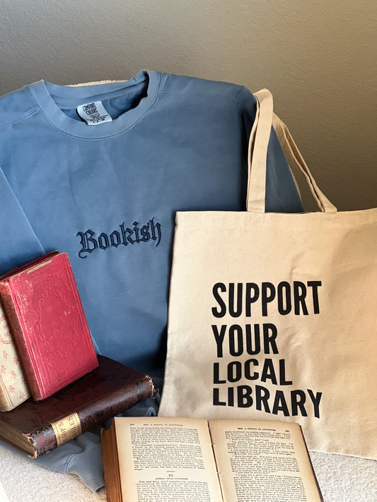 Bookish Embroidered Sweatshirt