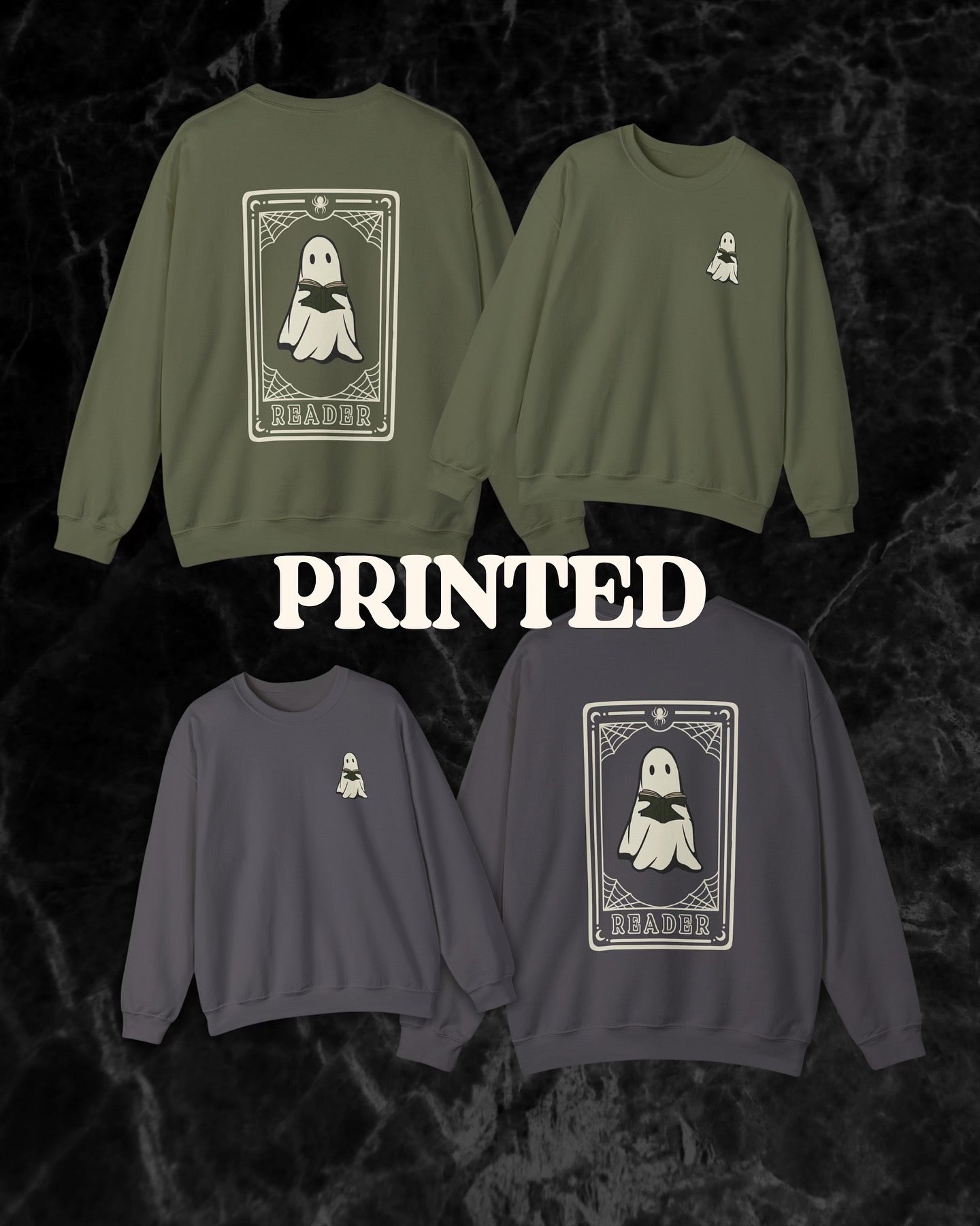 Ghost Reader Tarot Crewneck