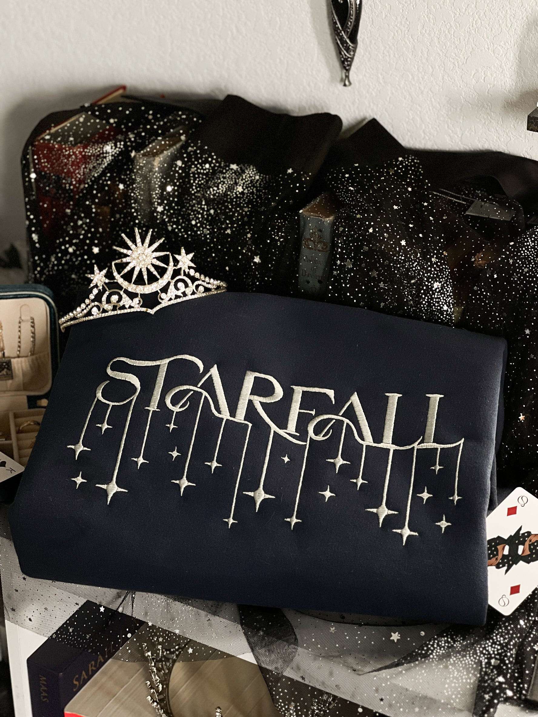 Starfall Embroidered Crewneck