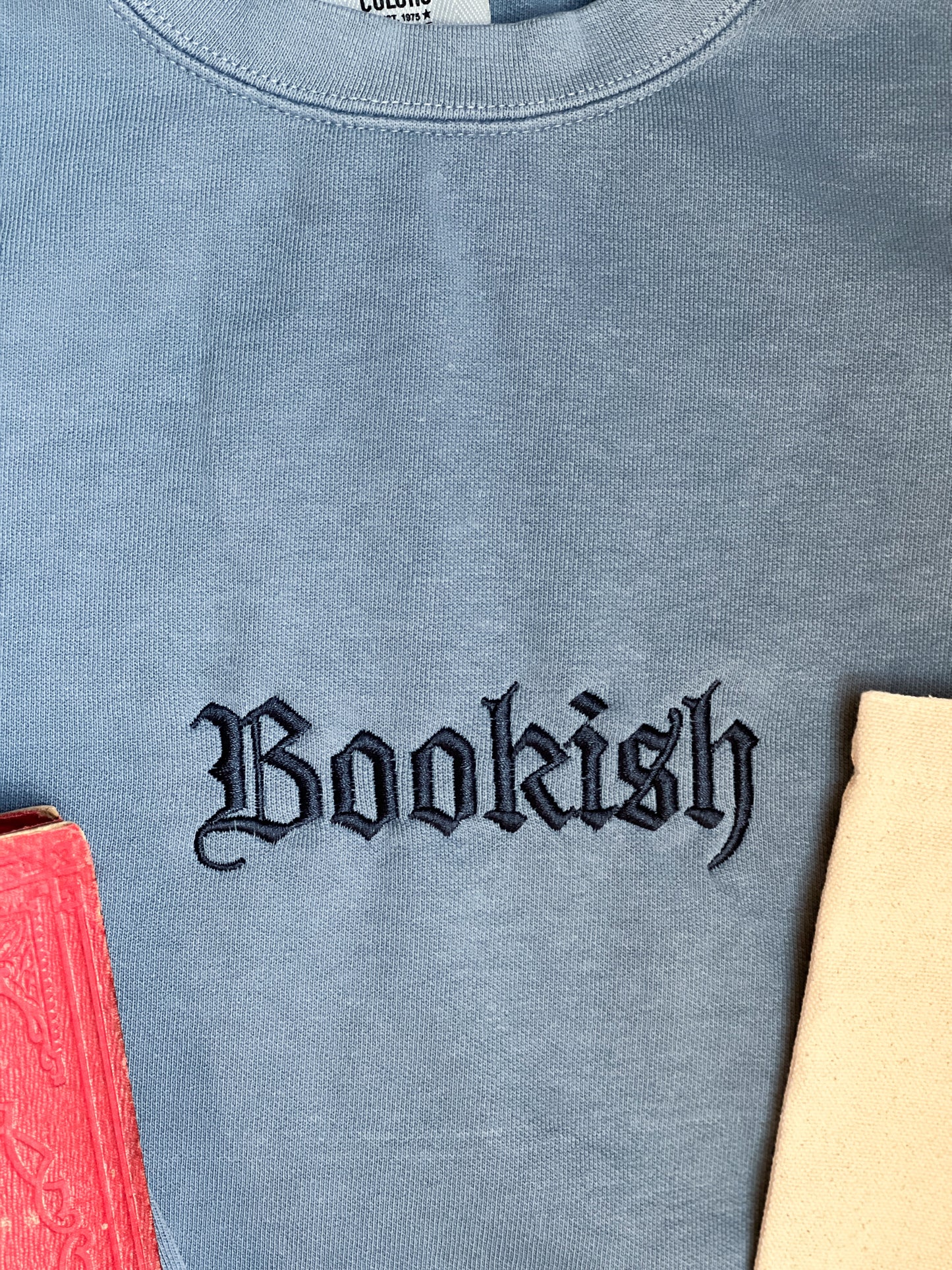 Bookish Embroidered Sweatshirt