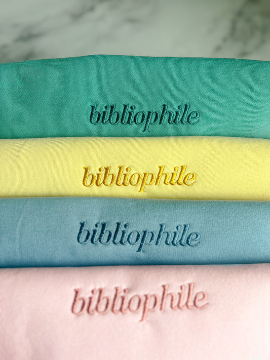 Bibliophile Embroidered Crewneck (Script Version)