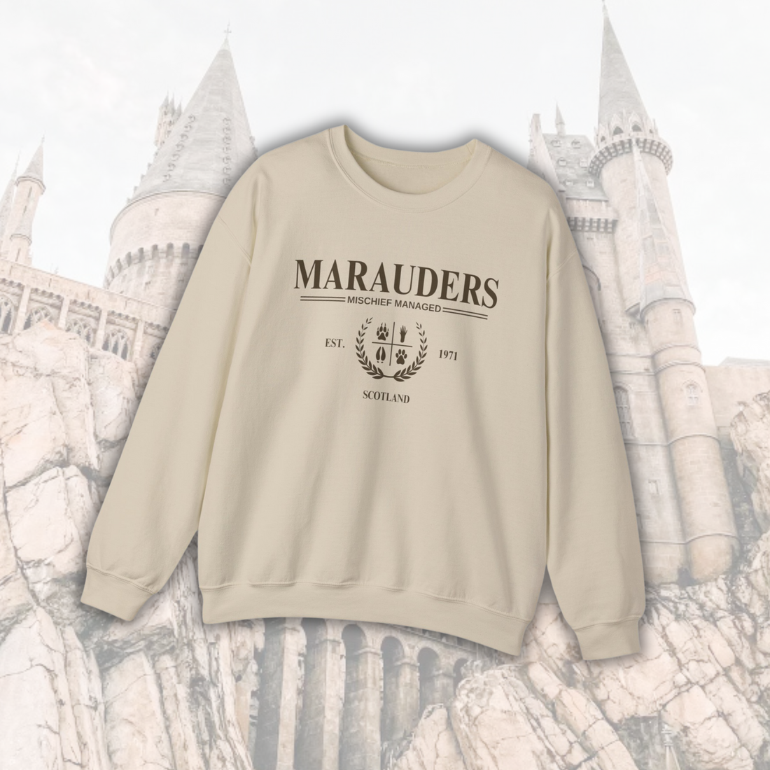 The Marauders Travel Embroidered Crewneck