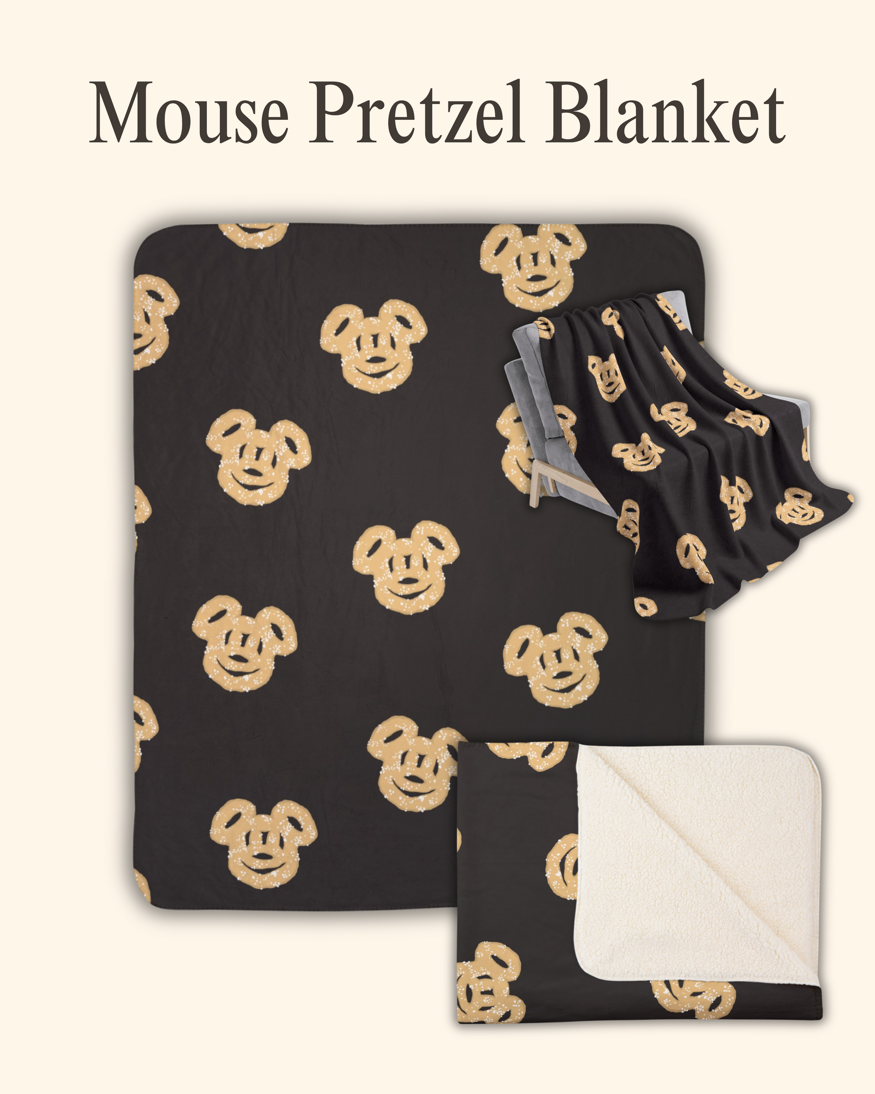 Mouse Pretzel Blanket