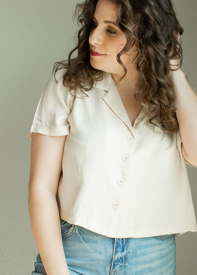 Elora Button Blouse