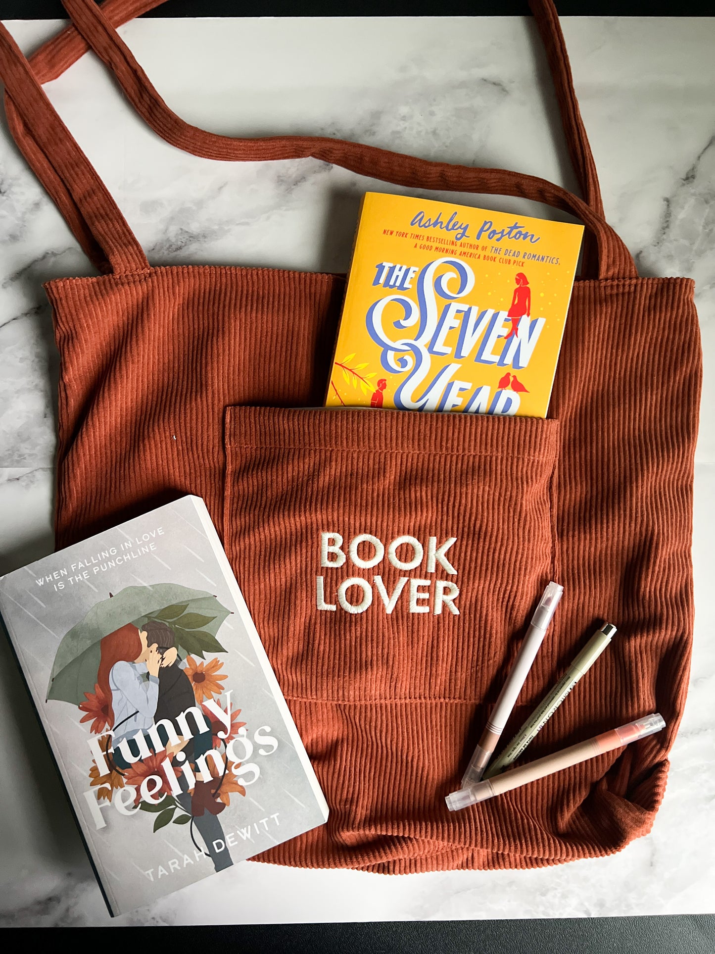 Bookish Corduroy Totes