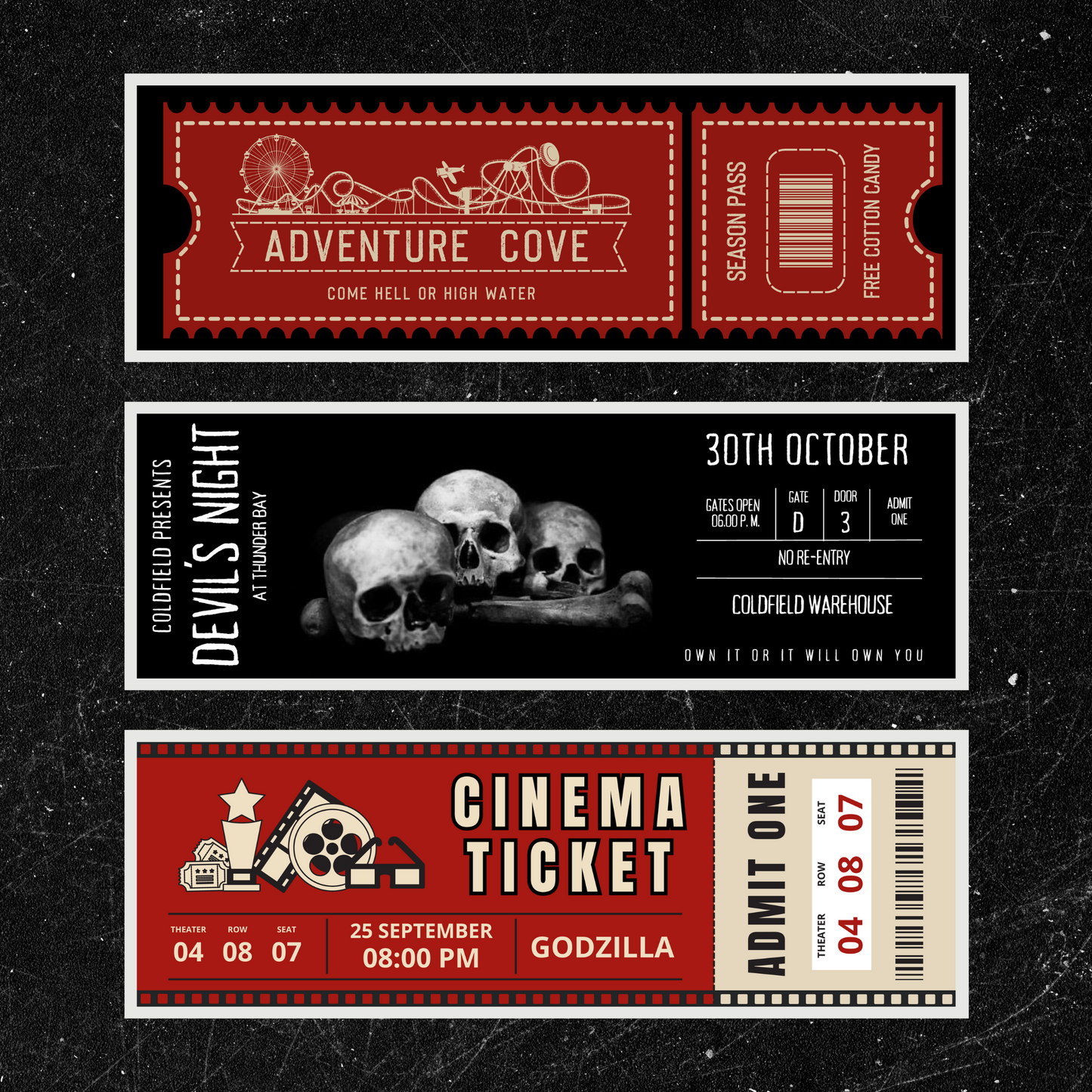 Devil's Night Bookmarks