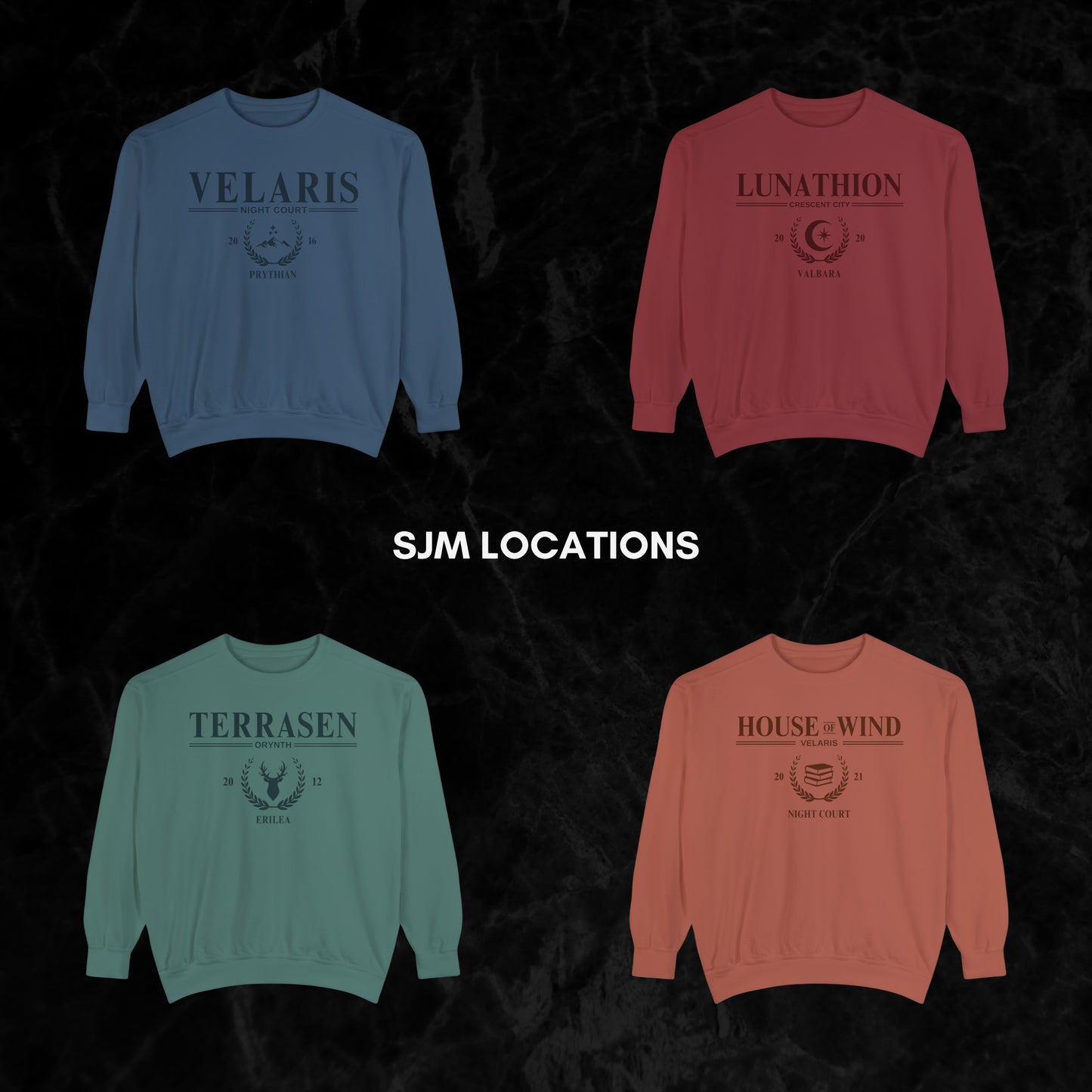 SJM Travel Souvenir Crewnecks