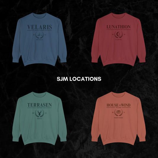 SJM Travel Souvenir Crewnecks