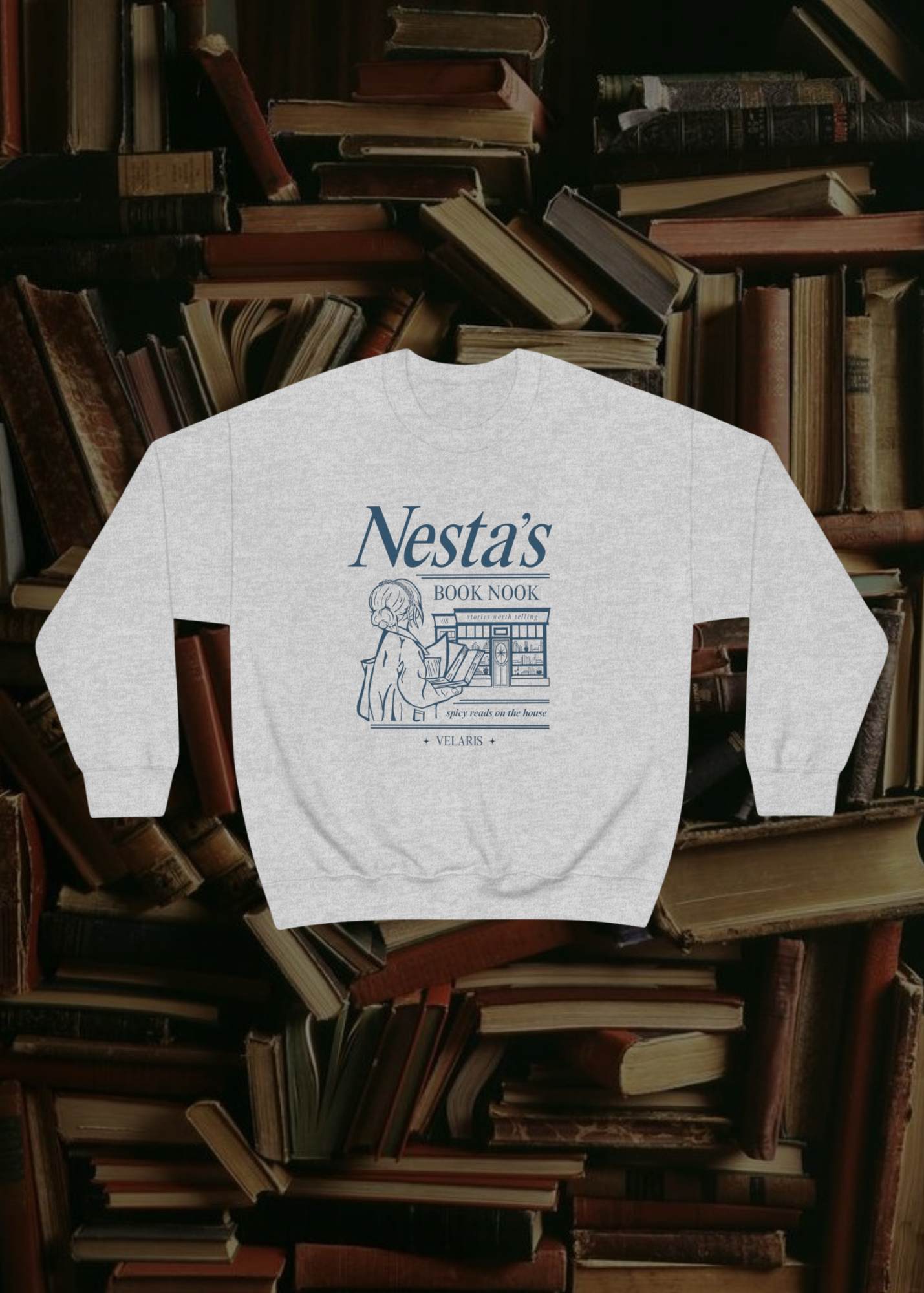 Nesta's Book Nook CREWNECK