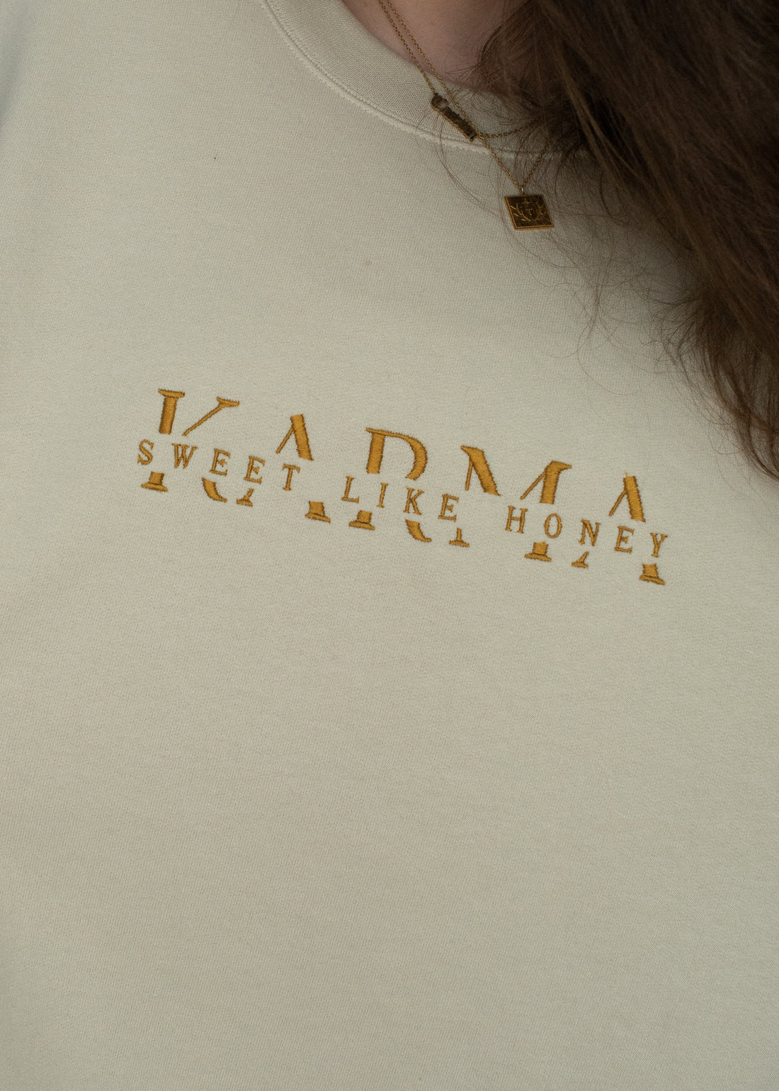 Karma Embroidered Crewneck