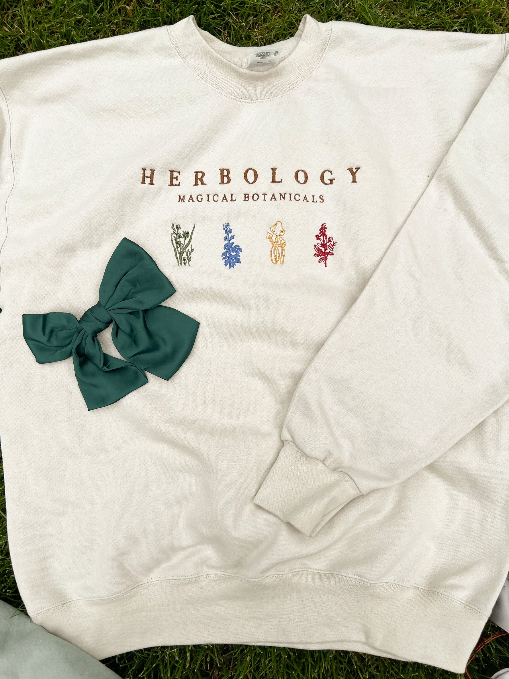 Herbology Embroidered Crewneck