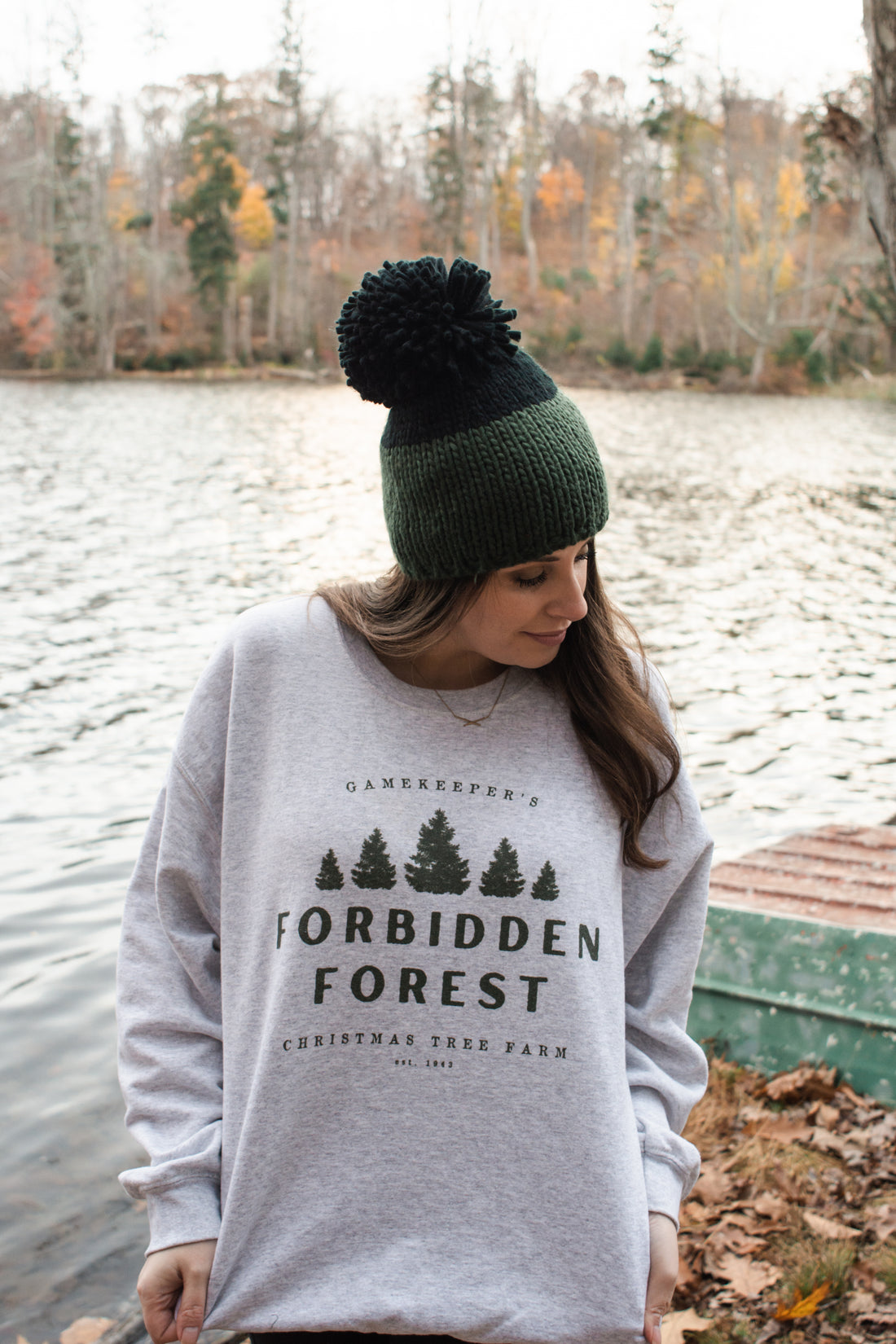 Forbidden Forest Christmas Tree Farm Crewneck