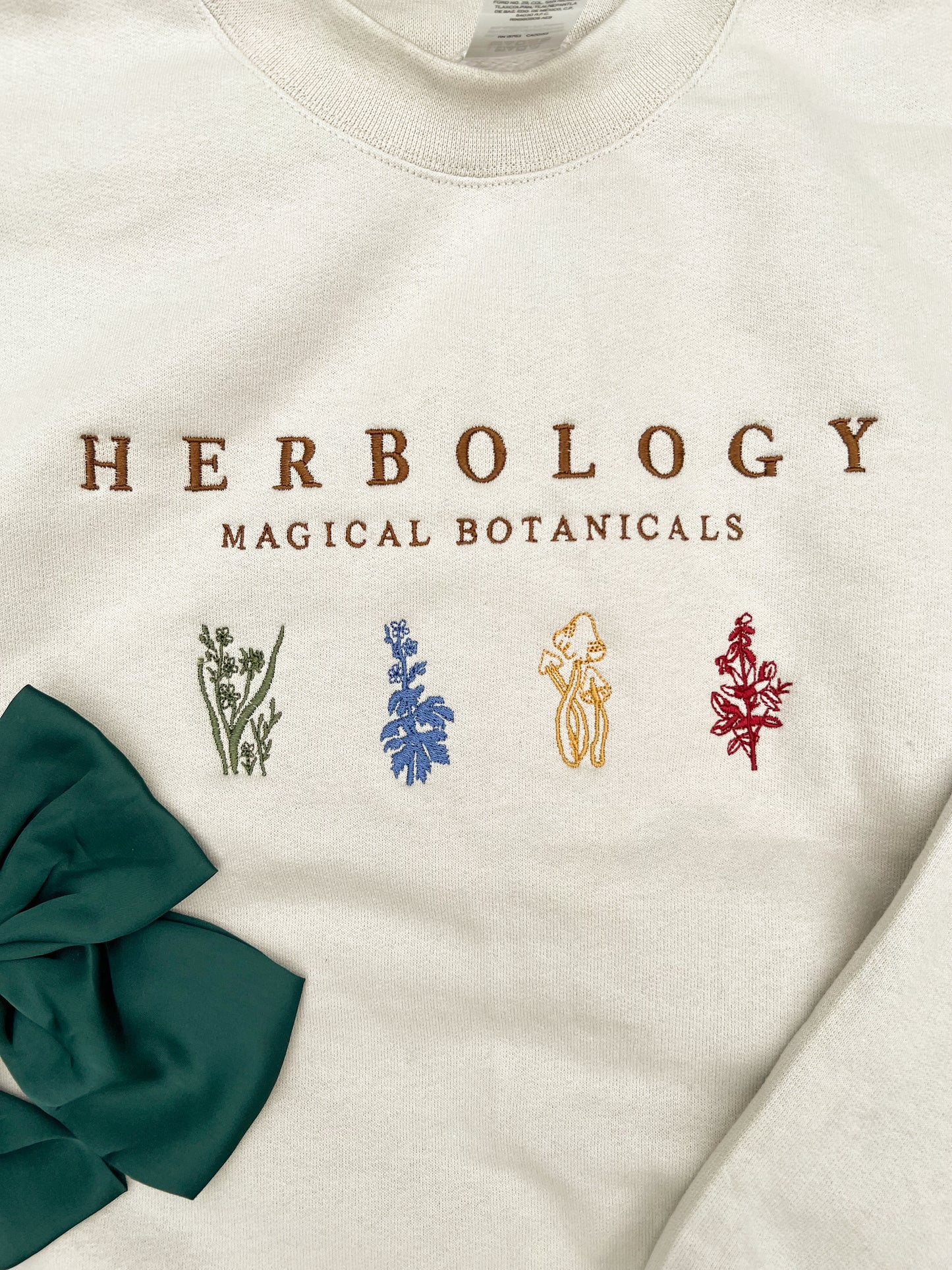 Herbology Embroidered Crewneck