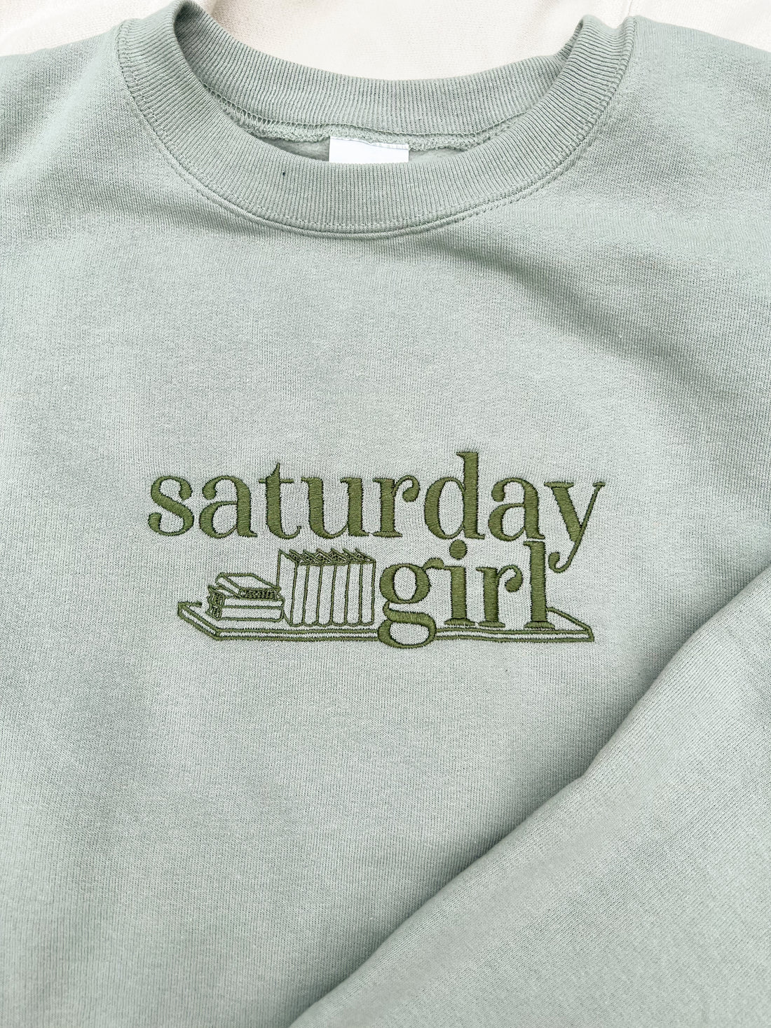 Saturday Girl Embroidered Crewneck