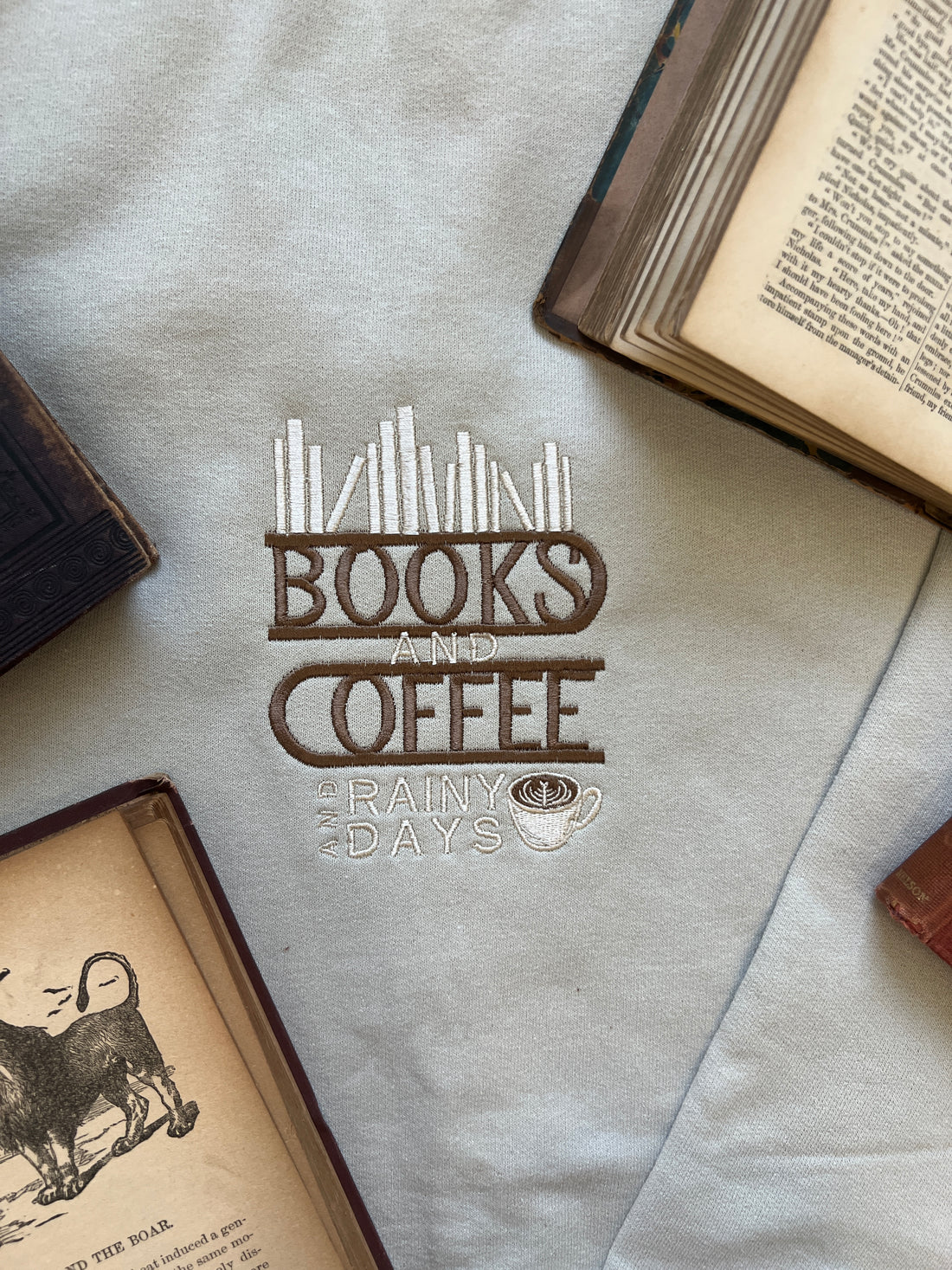 Books and Coffee Crewneck