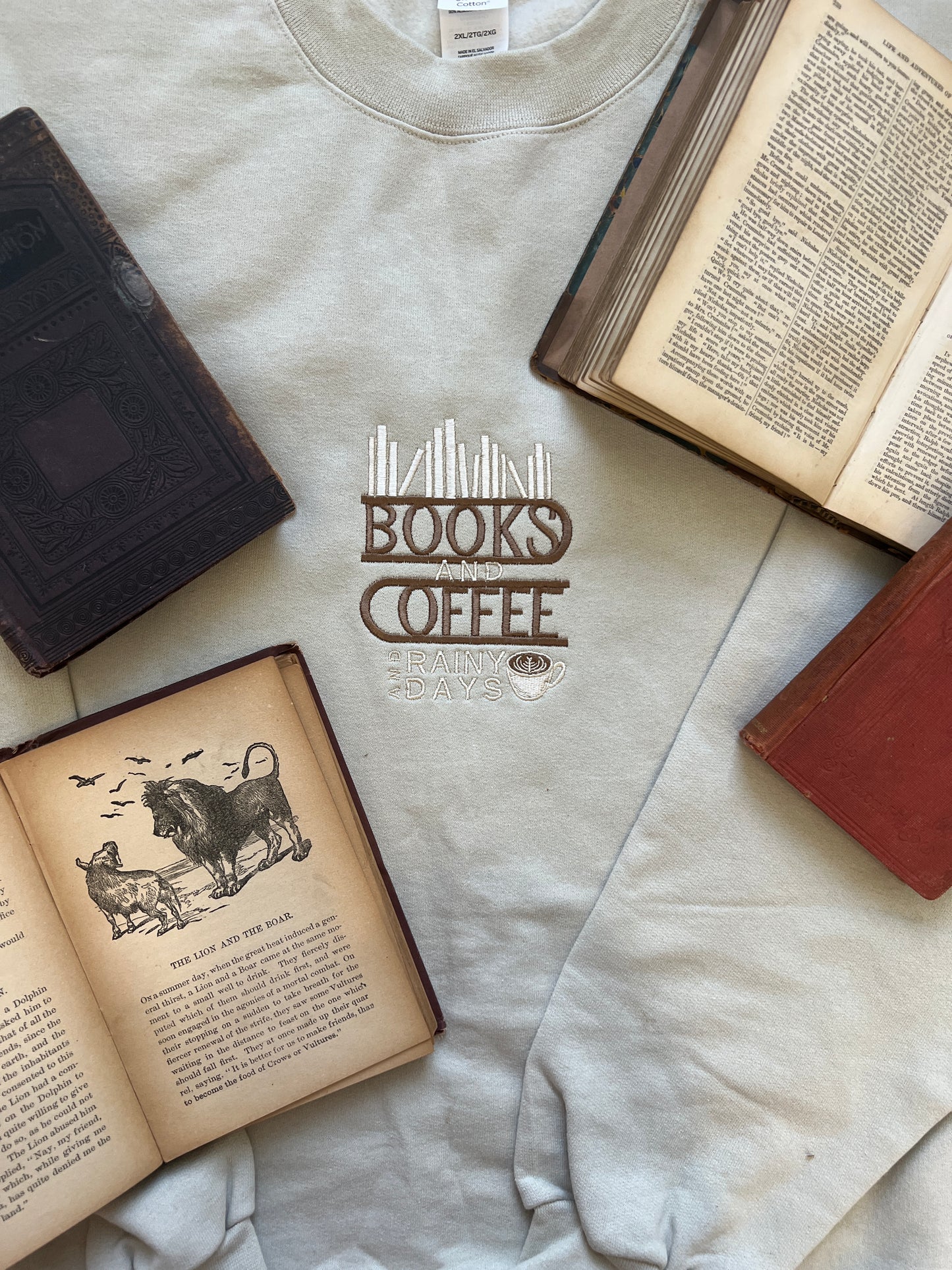 Books and Coffee Crewneck